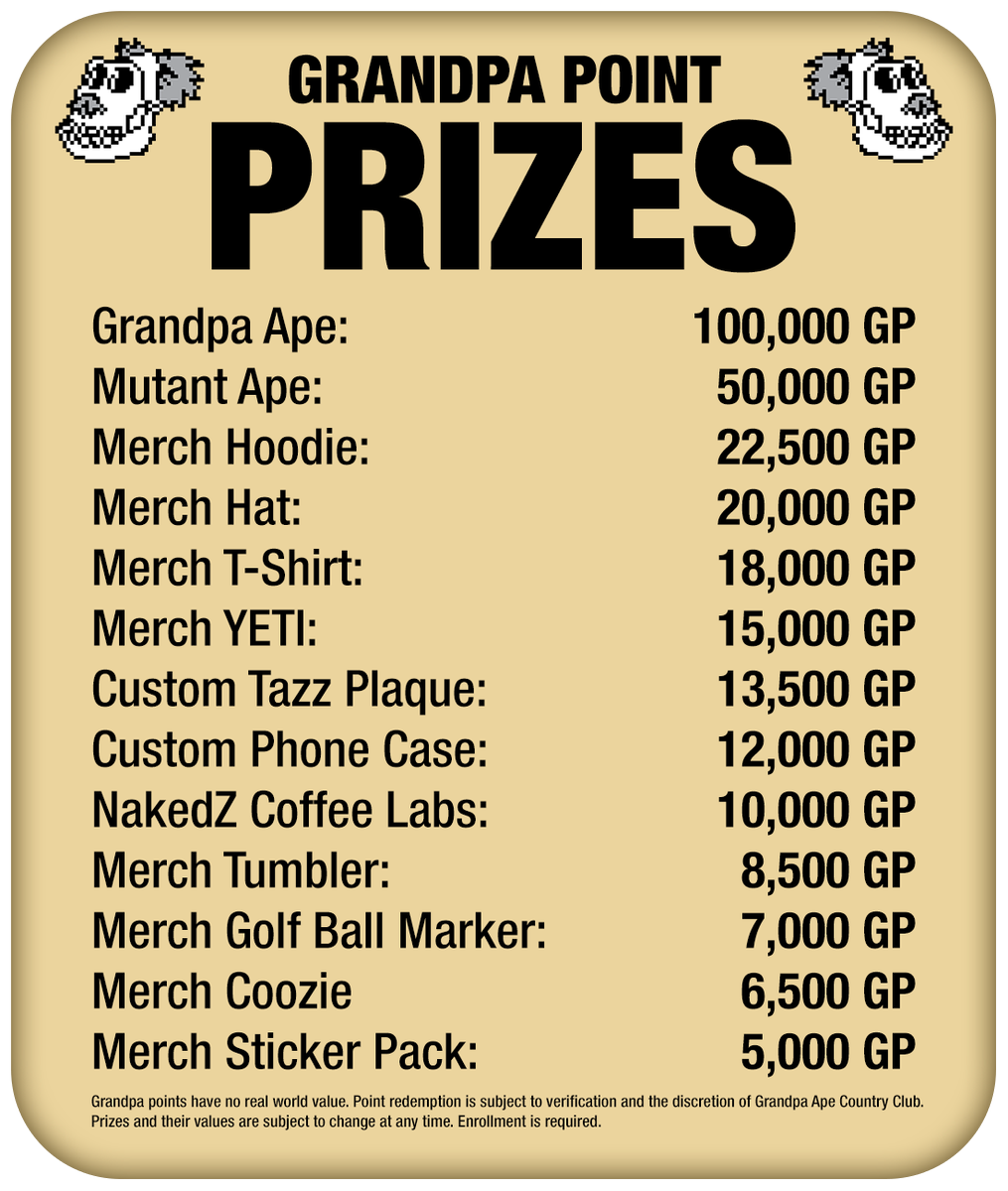 GrandpaApeCC's tweet photo. We want to Introduce Grandpa Points! Please see below for a quick explanation about how it will all work, we are super excited to see bring this to you!!

Discord Links in the Bio! 

Ooh Ooh Ahh Ahh 

#GACC #MACC #NFTs #NFTCommunity #Web3 #GrandpaPoints https://t.co/UHT4OqeoFw
