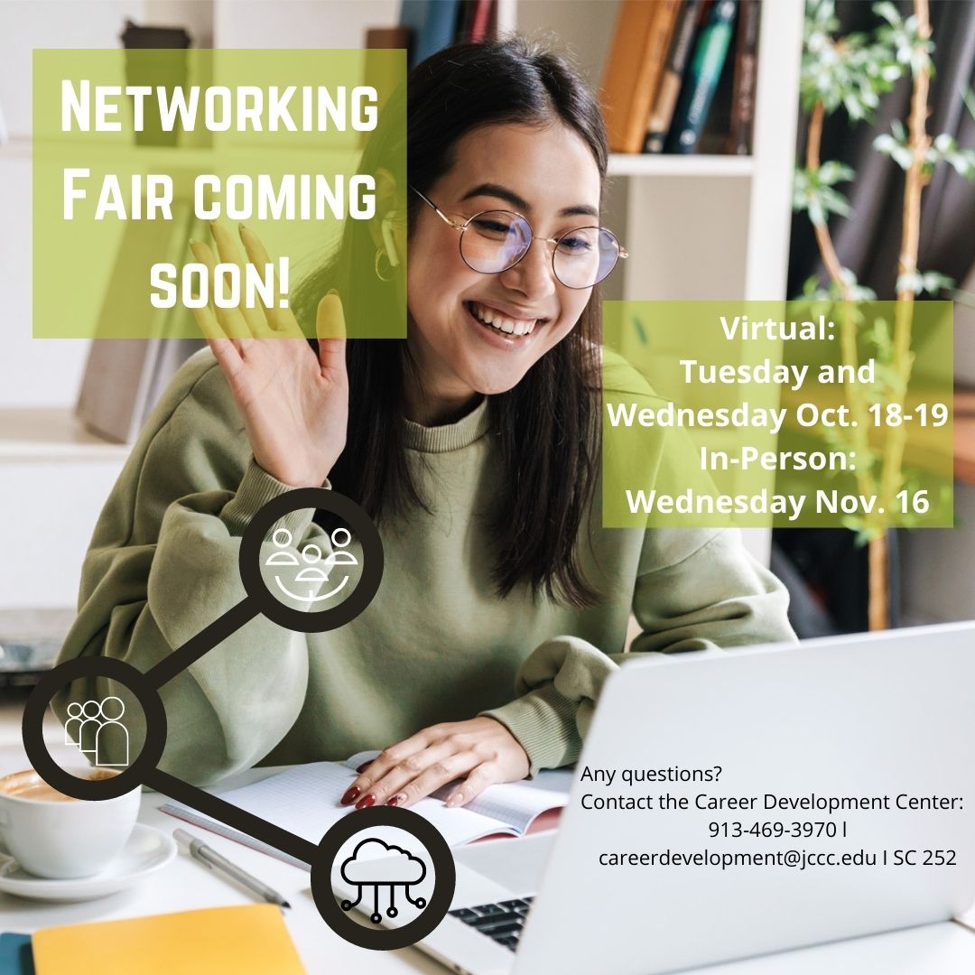 Our Networking Fair is coming back stronger than ever! This time the fair will be available in both virtual AND in-person formats! 

Stay tuned as full details will be released mid-September!

#networking #careerdevelopment #jccc #jcccommunity #fair #virtual #inperson