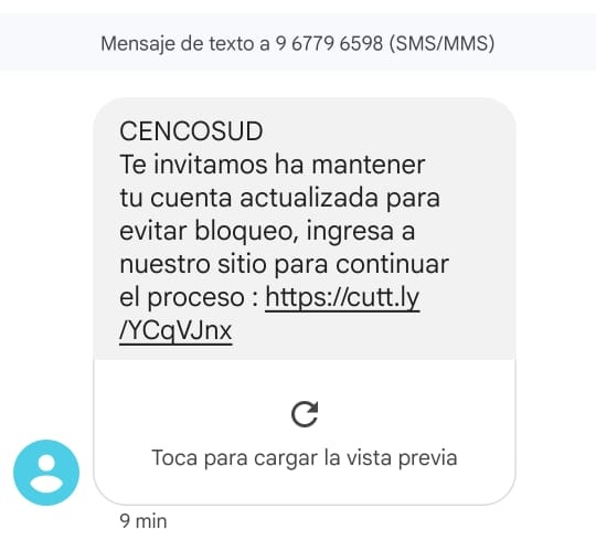 jemunoz2's tweet photo. Cuando la estafa es "casi" perfecta. Encuentre el error cc @TCencosudScotia https://t.co/bV7klkfDqX