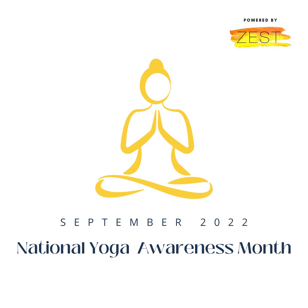 ZestPDX's tweet photo. In honor of #NationalYogaAwarenessMonth, Zest is offering a free, virtual yoga event for the first 100 registrants. Learn more about the history of yoga &amp; enjoy an all-levels 30-minute Hatha yoga class: 9/12/22, 3 - 3:30pm PT. Join us! https://t.co/xxhqGoELMo https://t.co/kFfDjnKDqe