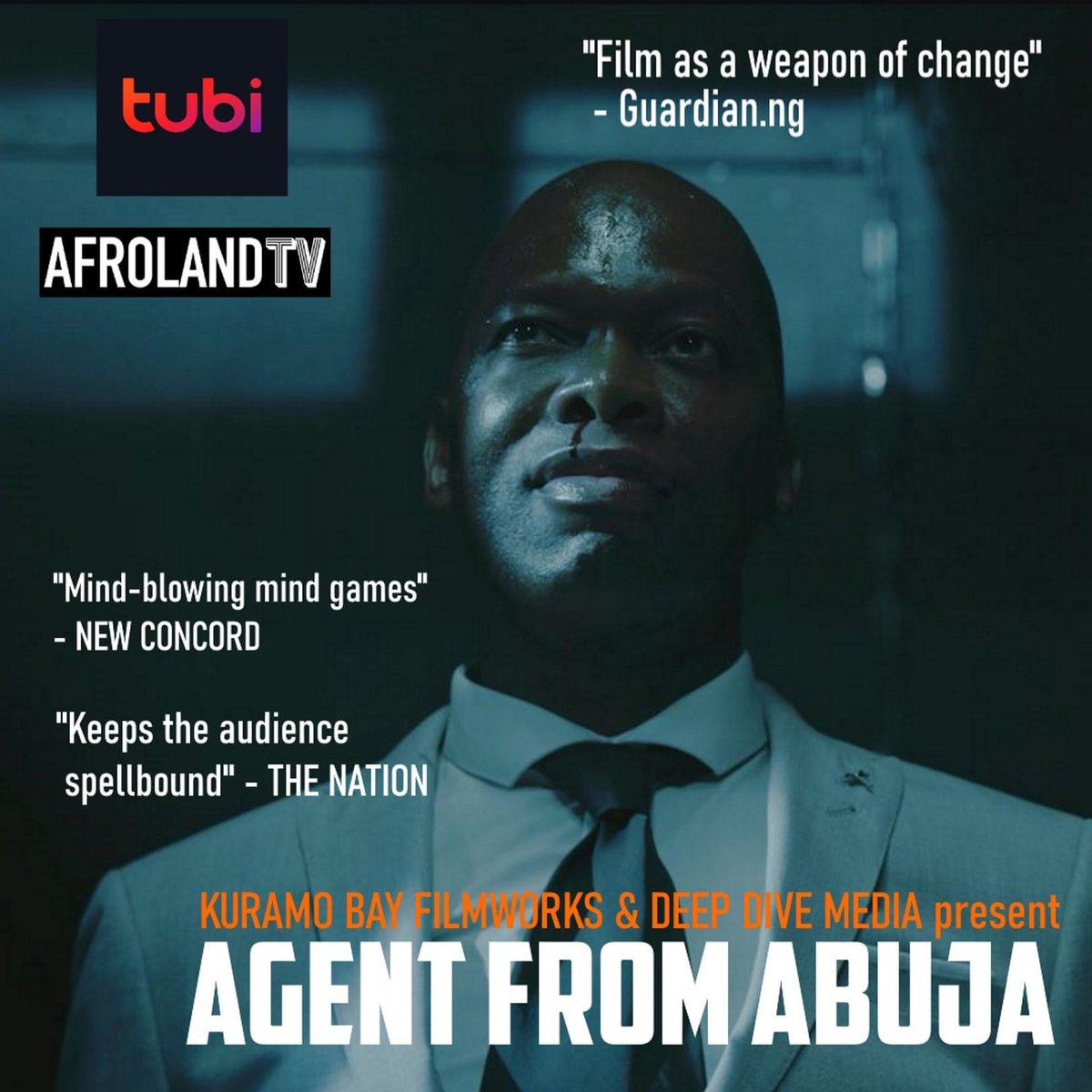 MrVictorPower's tweet photo. Agent from Abuja released 2020 but still finding audiences. Written &amp; directed by Ade Adepegba. London, UK: Four idealistic Nigerian students kidnap a wealthy Nigerian politician to recover stolen millions. Now available to https://t.co/6PRP1OLwIe &amp; https://t.co/zvDn0JHDXR https://t.co/kR4xo4GpAh
