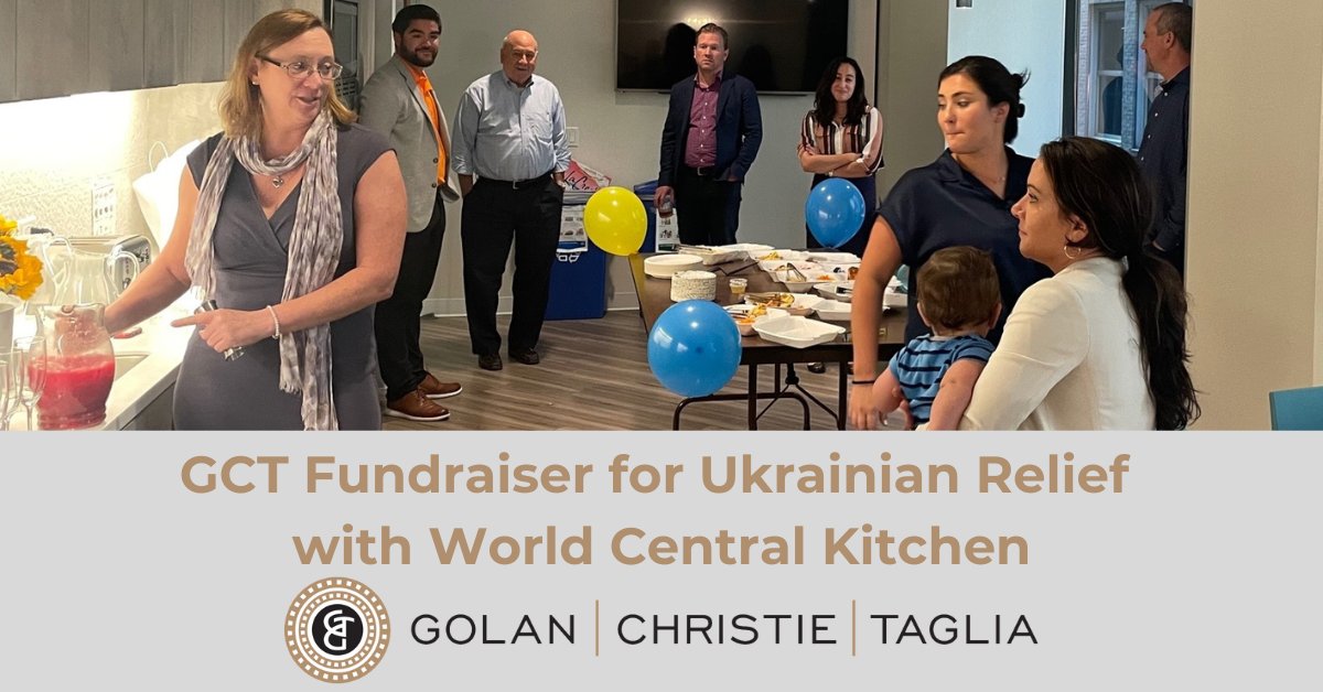 gctlaw's tweet photo. The GCT DE&amp;I Committee led a fundraising effort to benefit World Central Kitchen, a not-for-profit organization providing meals to the millions of Ukrainian refugees and those remaining to defend their country against the Russian Invasion. https://t.co/DxQ4x7H519 https://t.co/cOqS5NqBdo