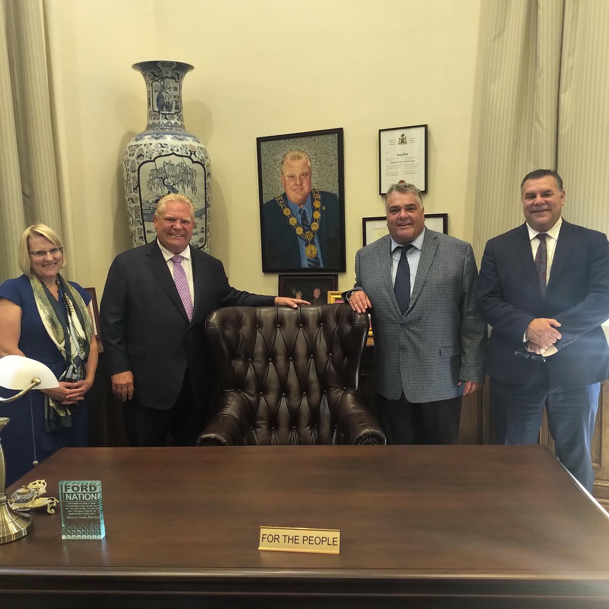 StevensonHosp's tweet photo. Yesterday our President and CEO @j_levac met with the Hon. @fordnation, Premier of Ontario and Minister of Health, Hon. @SylviaJonesMPP to discuss Phase 2 of our redevelopment and our South Simcoe OHT. Thank you @rnorcross6, Deputy Mayor of #NewTecumseth for your support of SMH! https://t.co/cjOhrCGTXq