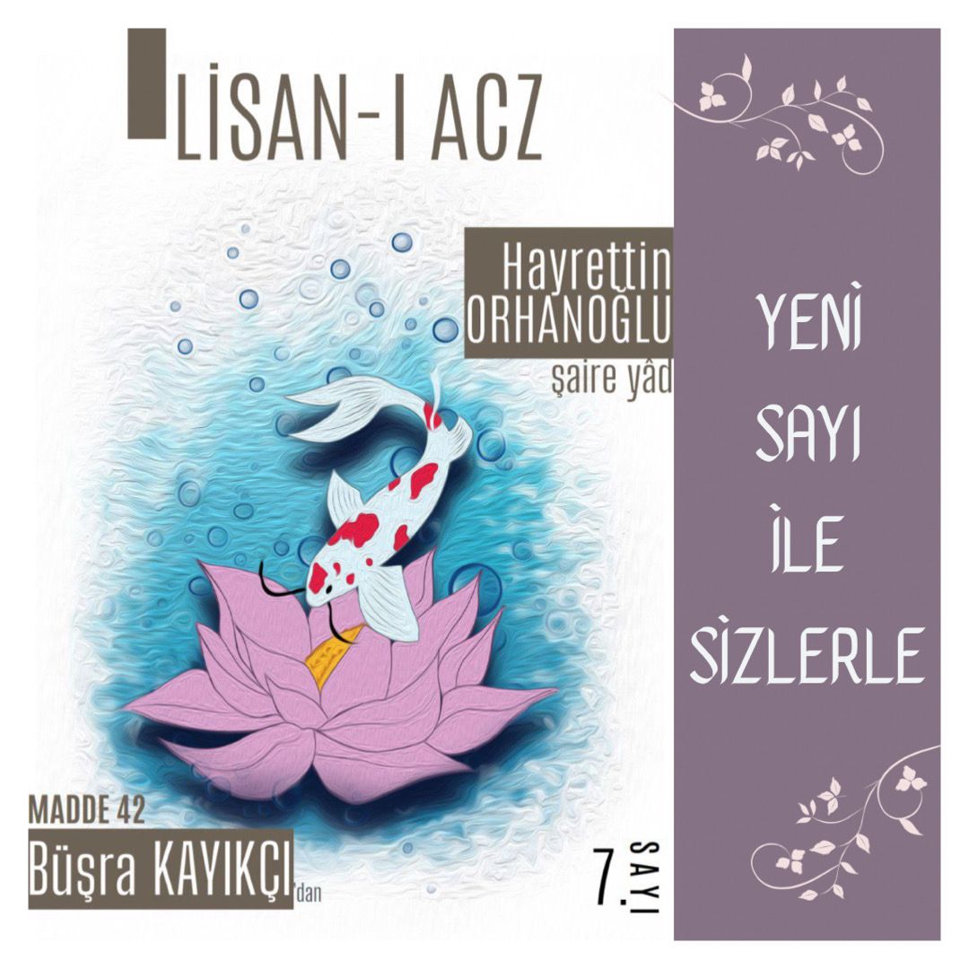 acz_lisan's tweet photo. Lisan-ı Acz 7. Sayısı ile sizlerle ! 
#lisanıacz  #dergi  #edebiyat  #siir https://t.co/tTeKbLK7Ov