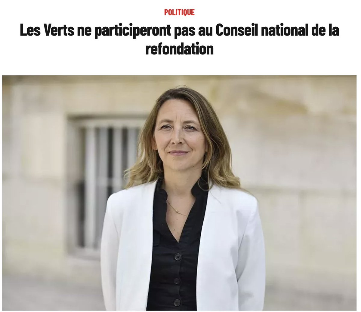 tcabarrus's tweet photo. Ces #oppositions sont en pleine contradiction: d'un côté, ils chouinent qu'ils ne sont pas consultés, et quand on leur propose un #ConseilNationaldelaRefondation, les #Verts disent "non", comme #LesRepublicains, #LaFranceInsoumise et le #Rassemblementnational. 🤔 https://t.co/g0N9l7xqfh