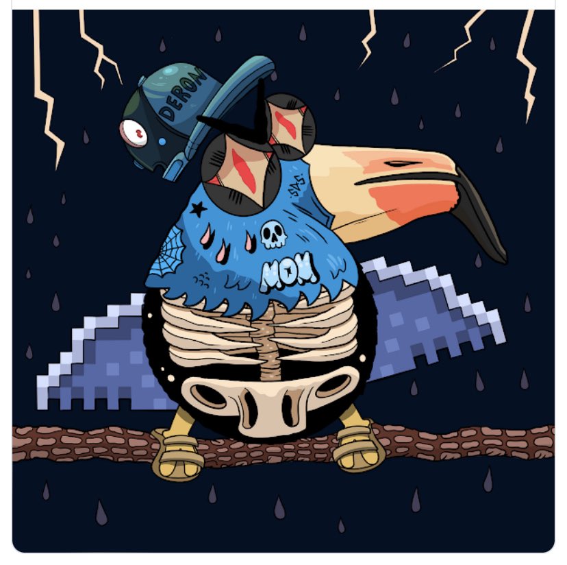 djjayded's tweet photo. Congrats to #BCTrez on scoring @DirtybirdArt by @birdcapstuff #Dirtybird #3817 #16Bit #Wings #Team #Flamingo has left the #Jayded #OS #NFT #gallery for new #Web3 #Metaverse adventures #DFC ⚡️🐦🦩 #Birdcap #DirtybirdFlightClub https://t.co/EigK8SJ8rj