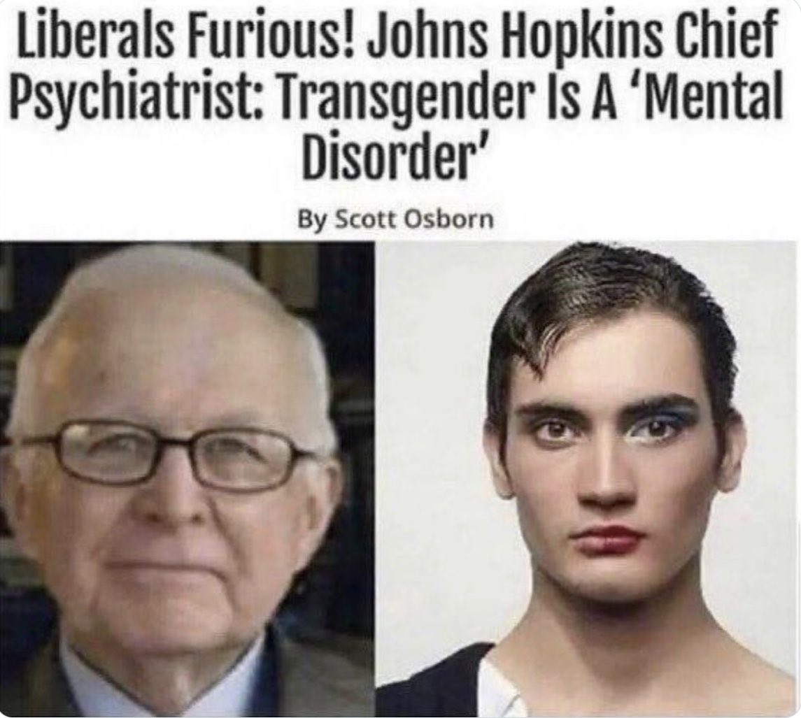 hrkbenowen's tweet photo. His name is Dr. Paul R. McHugh… https://t.co/BbrWmJLUz0