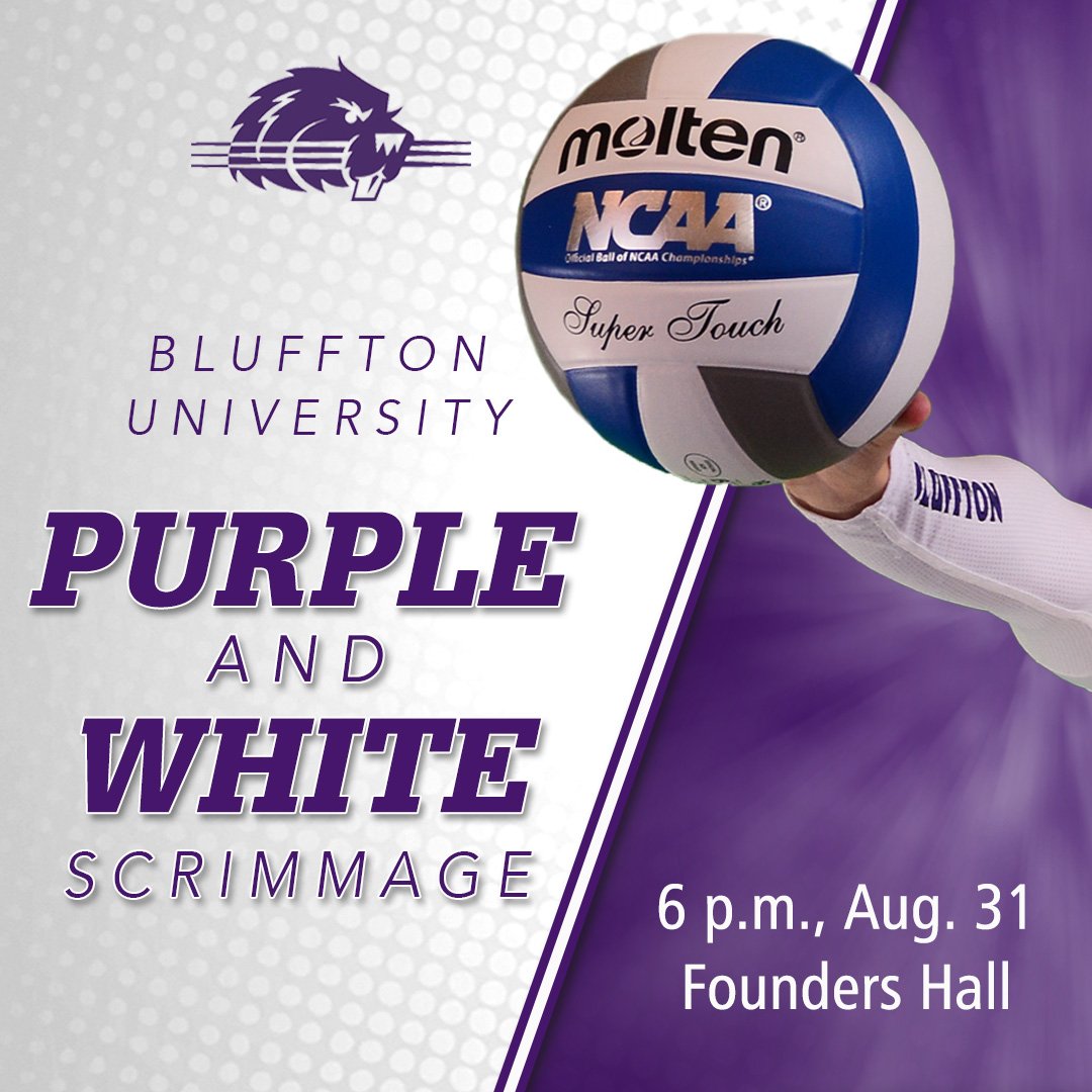 BeaverVB's tweet photo. We hope you join us tomorrow in Founders Hall at 6pm for our Purple and White intrasquad scrimmage! #TheAscent https://t.co/4iOQy0LnpQ