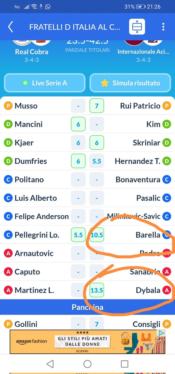 MarcoFanciullo's tweet image. Ma come posso essere così sfigato già così? Ho già perso #Fantacalcio #FantacalcioSerieATIM #leghefc