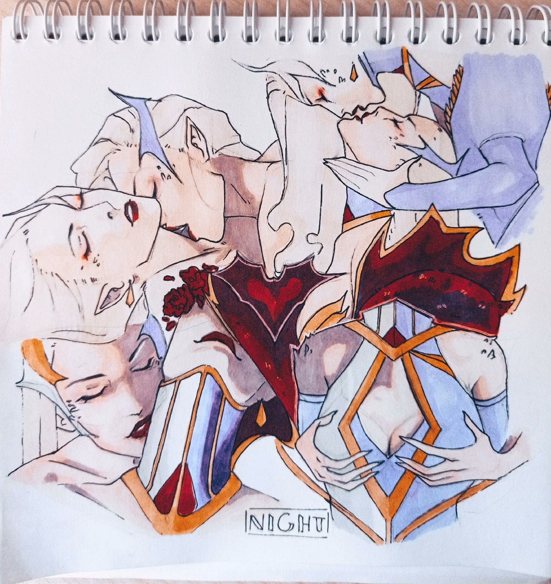 Night70048722's tweet photo. I thought for a long time whether it was worth posting and finally decided... :'> 
Morgana&amp;Evelynn
#LeagueOfLegends #LoL #CovenMorgana #CovenEvelynn #Morgana #Evelynn https://t.co/DtA4cJZAY8