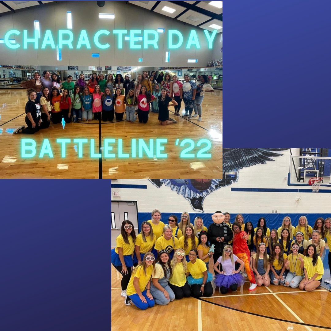 NewCaneyHS's tweet photo. Character Day at NCHS as we are gearing up for the Battle Line on 59! #ExpectExcellenceNCHS #ncisd #BattleLineon59 #NCHS_Eagles https://t.co/1wuv53KLzh