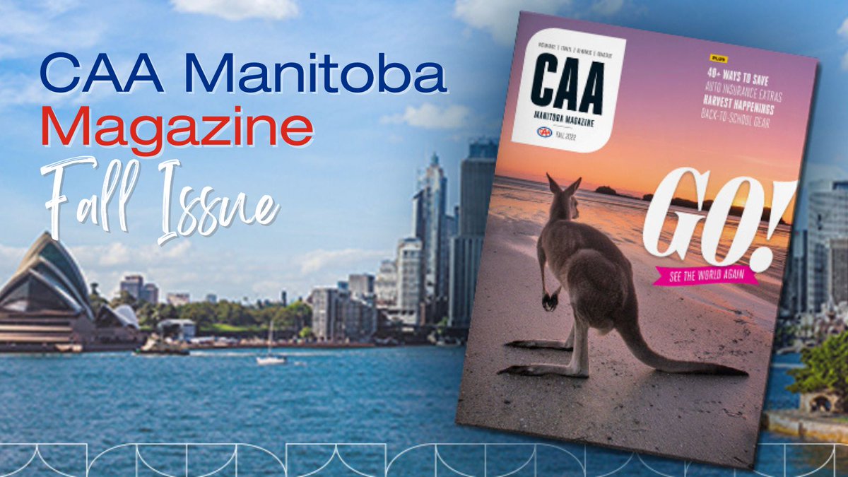 The CAA Manitoba Magazine Fall issue is out! What’s inside, Australian adventures, Disney for adults, a look at Transcona, and more! en.calameo.com/read/005660300…