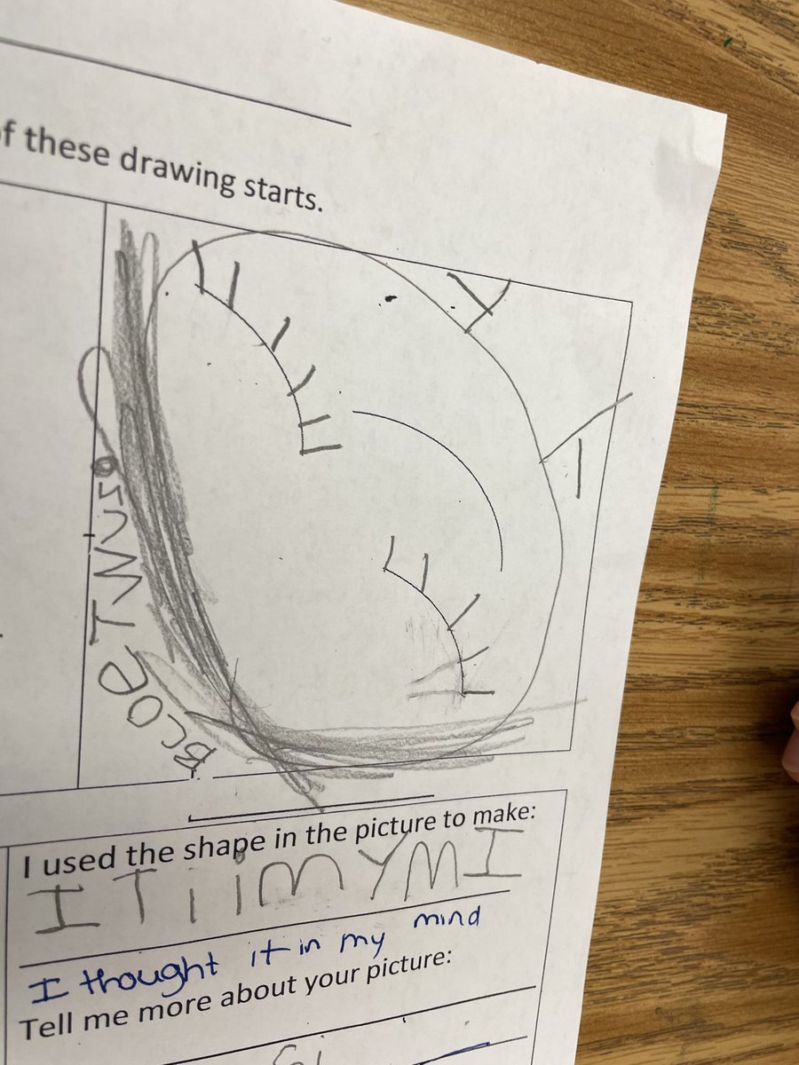 LamontClass's tweet photo. So many cute Drawing Start ideas from Ms Lieberman’s 1st graders today! Some fish, a bird, a squirrel, a maze and a sweet face. Amazing what you can create from just a few lines. @belmonteagles1 https://t.co/5gYTkGOXlr