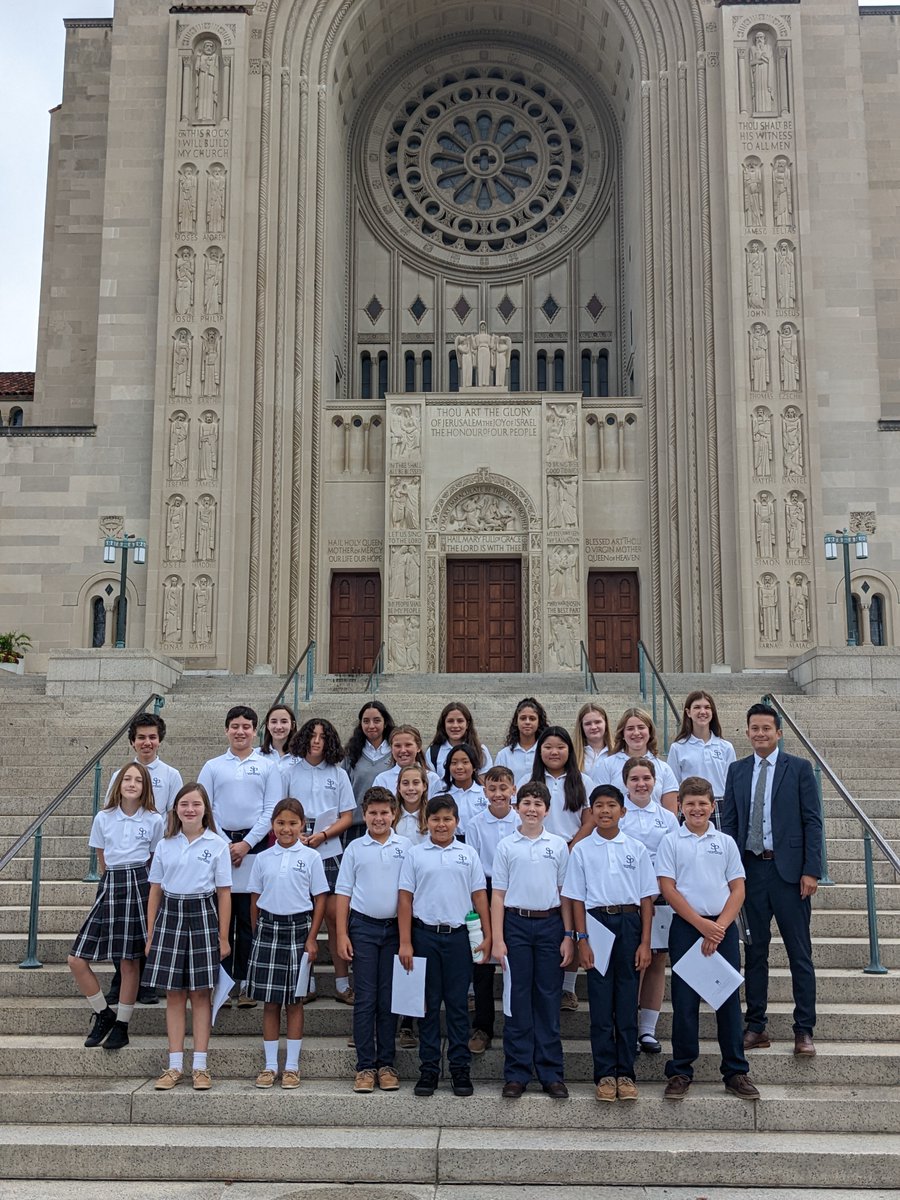 SPOComputerLab's tweet photo. Congratulations to Mr. Nguyen and the Saint Peterโs School choir joining teachers & staff for opening mass at the Basilica! @StPetersOlney @ADWCathSchools #SPSRocks #SPSFamily https://t.co/BqPiGMH7UA