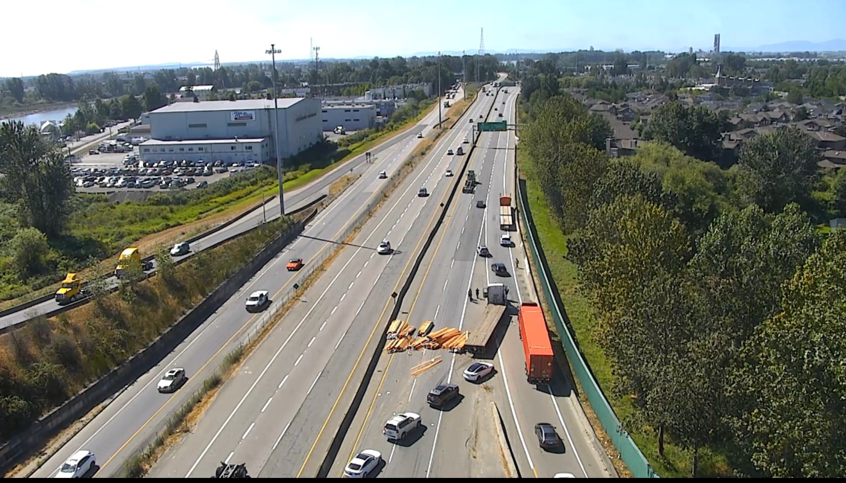 DriveBC on Twitter "BCHwy91 Vehicle incident westbound after the 