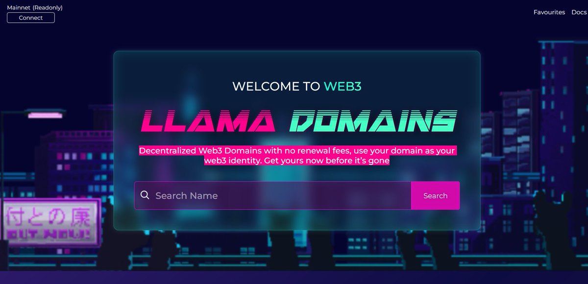 Llama Domains tweet media