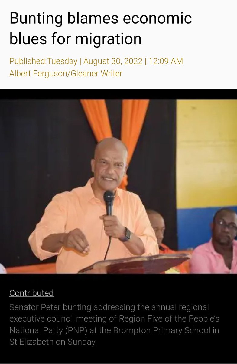 PeterBuntingja's tweet photo. Jamaicans are being driven to seek out better opportunities overseas because of their unsatisfactory standard of living locally. https://t.co/l8zqvm9Nm0