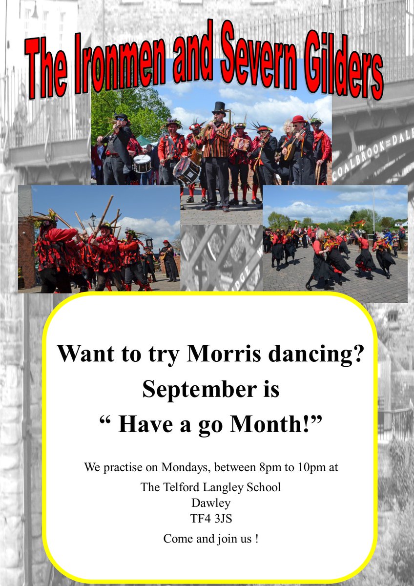 Want to stay fit and have fun at the same time? Why not try #MorrisDancing?

#folk #Telford #IronBridge