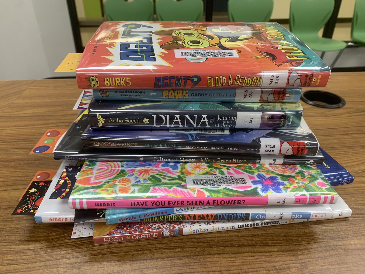 Birthday books are back! Look at all these amazing books! Thanks for supporting the library. ❤️ 📚 <a href="/PondSpringsElem/">PondSprings</a> <a href="/PondSpringsPTA/">Pond Springs PTA</a>