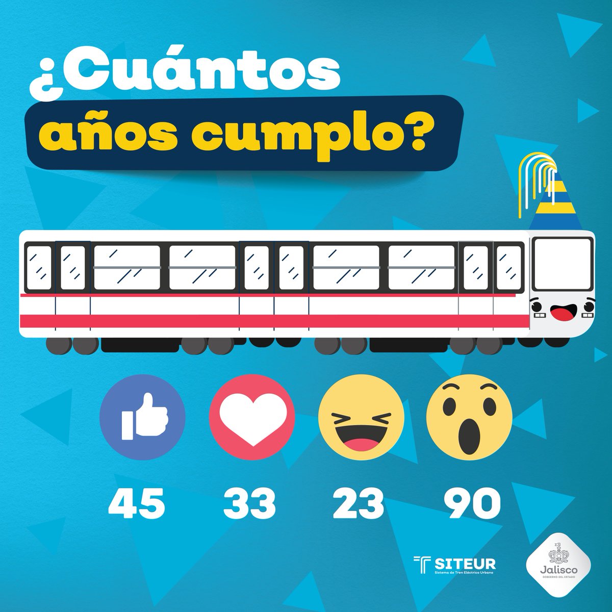 SITEURJAL's tweet photo. ¡Se acerca un gran festejo! 🚇🥳
Muy pronto podremos celebrar un año más de unir trayectos, historias y servicio. ¿Sabes cuál aniversario celebraremos este año en la red #Siteur? 🎂🎉🎁

Si conoces la respuesta, deja tu reacción en esta publicación. 👇 https://t.co/SVQ5WOhtmW