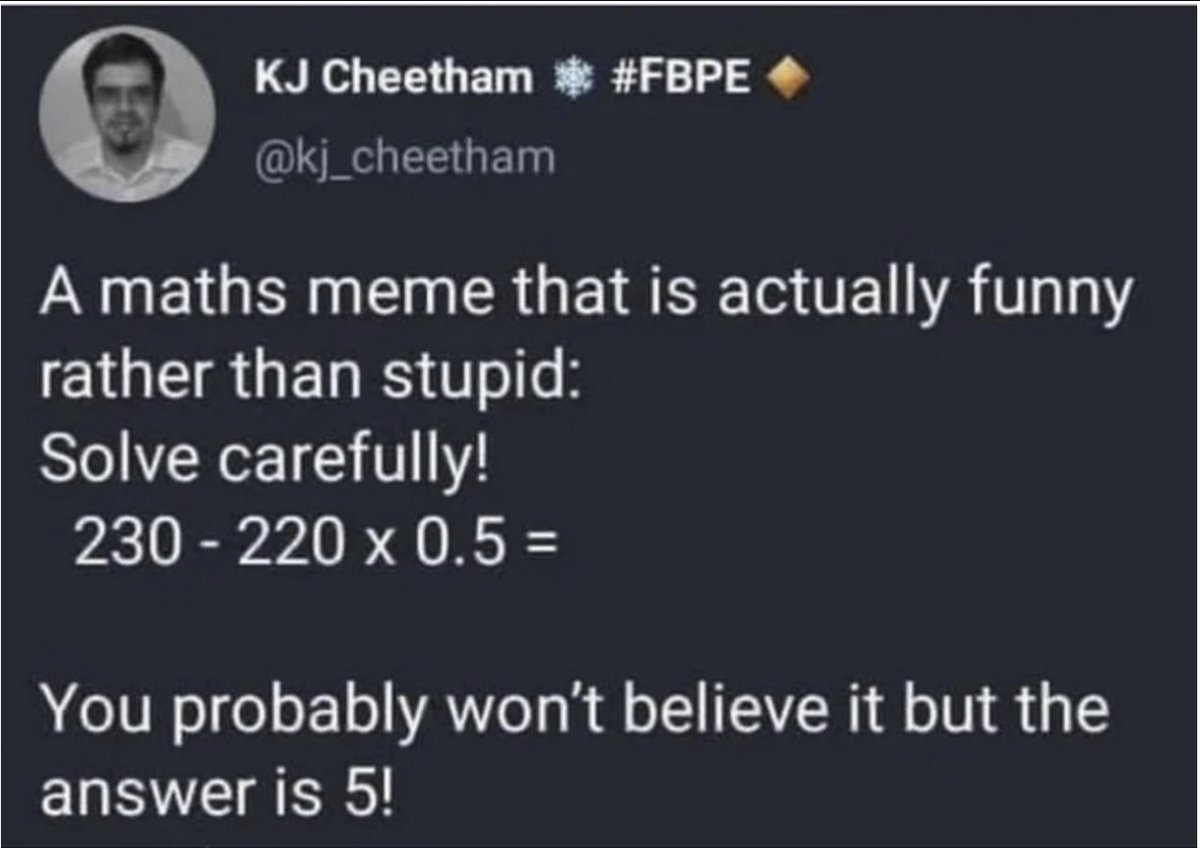 One of the best maths jokes I have ever found. Well played sir, well played

#Maths #Nerd #meme