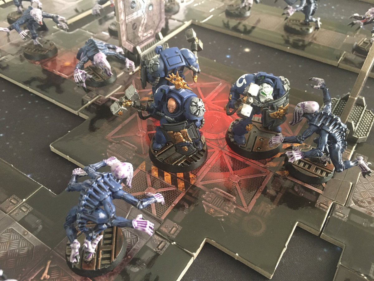 tomjmegan's tweet photo. 00.39.21

++ Enemy movement closing on our position. Expect imminent attack. Brace yourselves Brothers. We hold this position. In the name of Guilliman, We Know No Fear and We Shall Know Victory. ++

#SpaceHulk #warhammer40000 #WarhammerCommunity #Ultramarines #KnowNoFear https://t.co/d5HWevefuZ