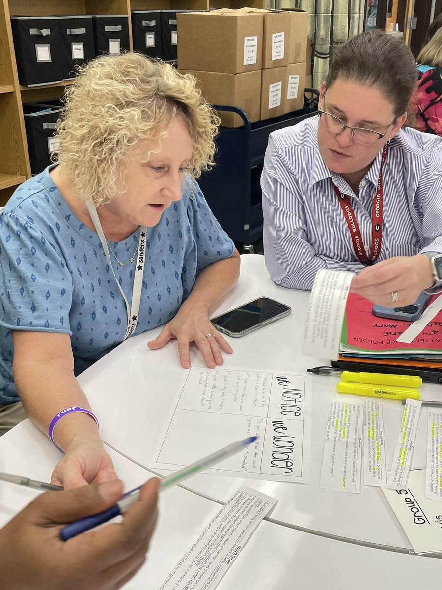 kath_bender's tweet photo. Today we saw the power in meeting vertically from our teammates to specialists to support staff to learn how to better serve our students in writing �� @SandersES1 @COBB_ELA @lbailey801 @Mtc1914 @WindyChilds80 #verticalteams https://t.co/FlFsUxnDsd