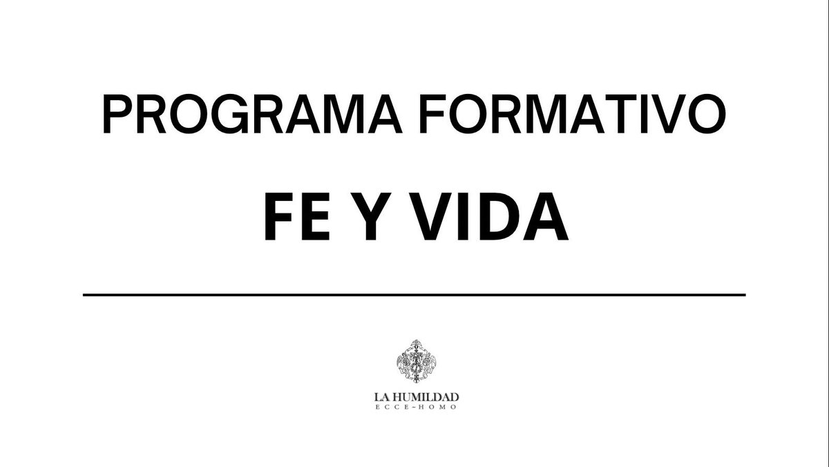 HdadHumildad's tweet photo. 🗣 #CHARLASFORMATIVAS |
El próximo día 9 de septiembre tendrá lugar la segunda charla formativa, bajo el título “Por una iglesia sinodal”, impartida por Dª Paula Vega (@llamameyumi19).
📌Casa de Hdad (C/Agua 4)
📆 9 de septiembre
⏰ 21:00h https://t.co/PmXzdZUiYC