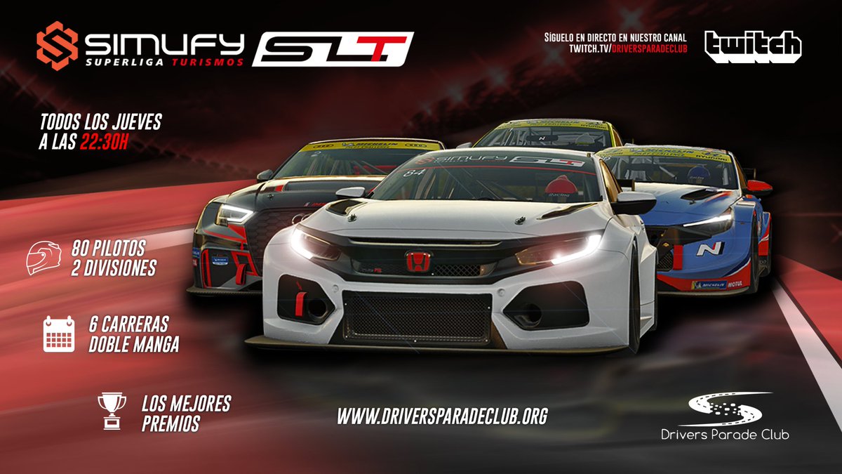 🔴¡¡VUELVE LA SUPERLIGA DE TURISMOS!!🔴

🤩Sí, sí. Ya está aquí. Vuelve y lo hace de la mano de nuestros amigos de <a href="/simufy/">Simufy</a>. 
😍¿Quieres disfrutar del mejor chapa-chapa? ¡NO LO DUDES!

📝¡Apúntate ya a Simufy Superliga de Turismos!

➡️Toda la información en driversparadeclub.org