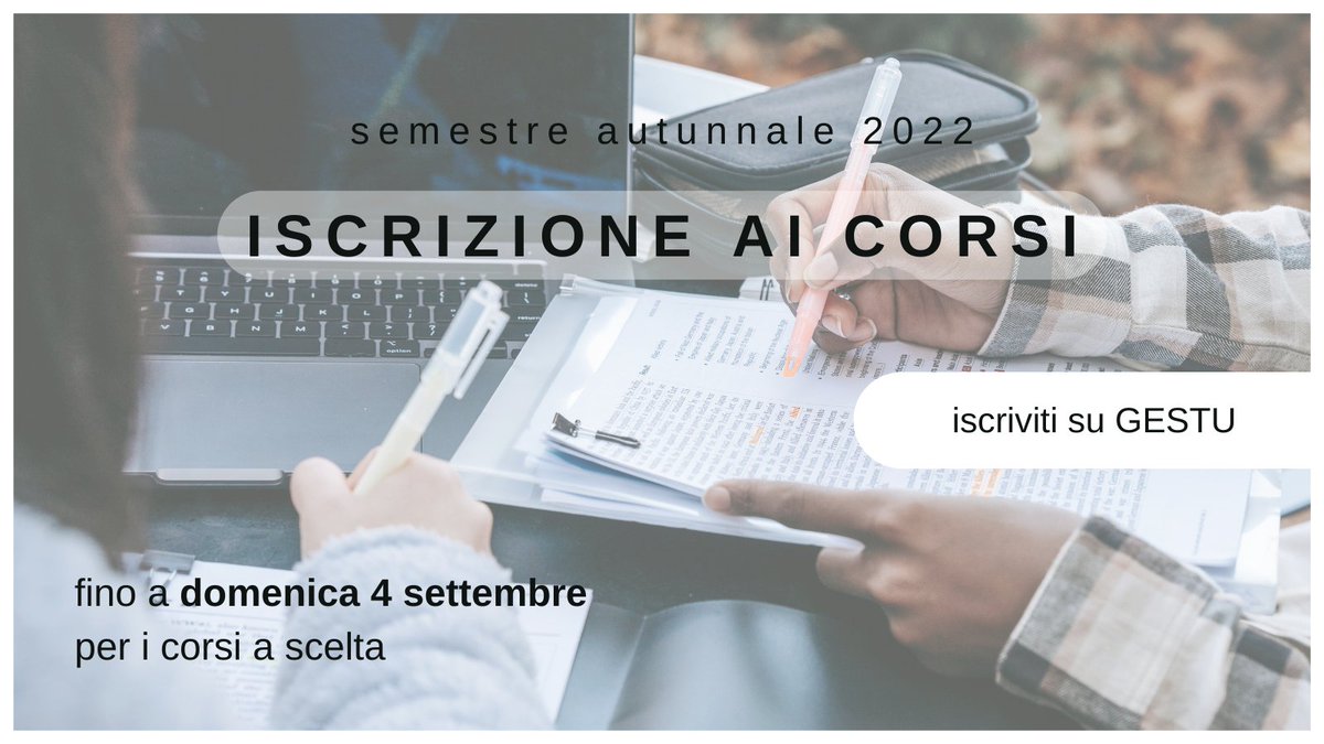 usi_bllci's tweet photo. ❗Sono aperte le #iscrizioni ai corsi del #semestre autunnale dell'@USI_university
📌 l'iscrizione ai corsi è #obbligatoria
⚠️ la scadenza per l'iscrizione ai corsi a #scelta è il 4 settembre
⏳ per i corsi #obbligatori c'è tempo fino a 2 settimane dopo l'inizio delle lezioni https://t.co/MoCq05mXXy