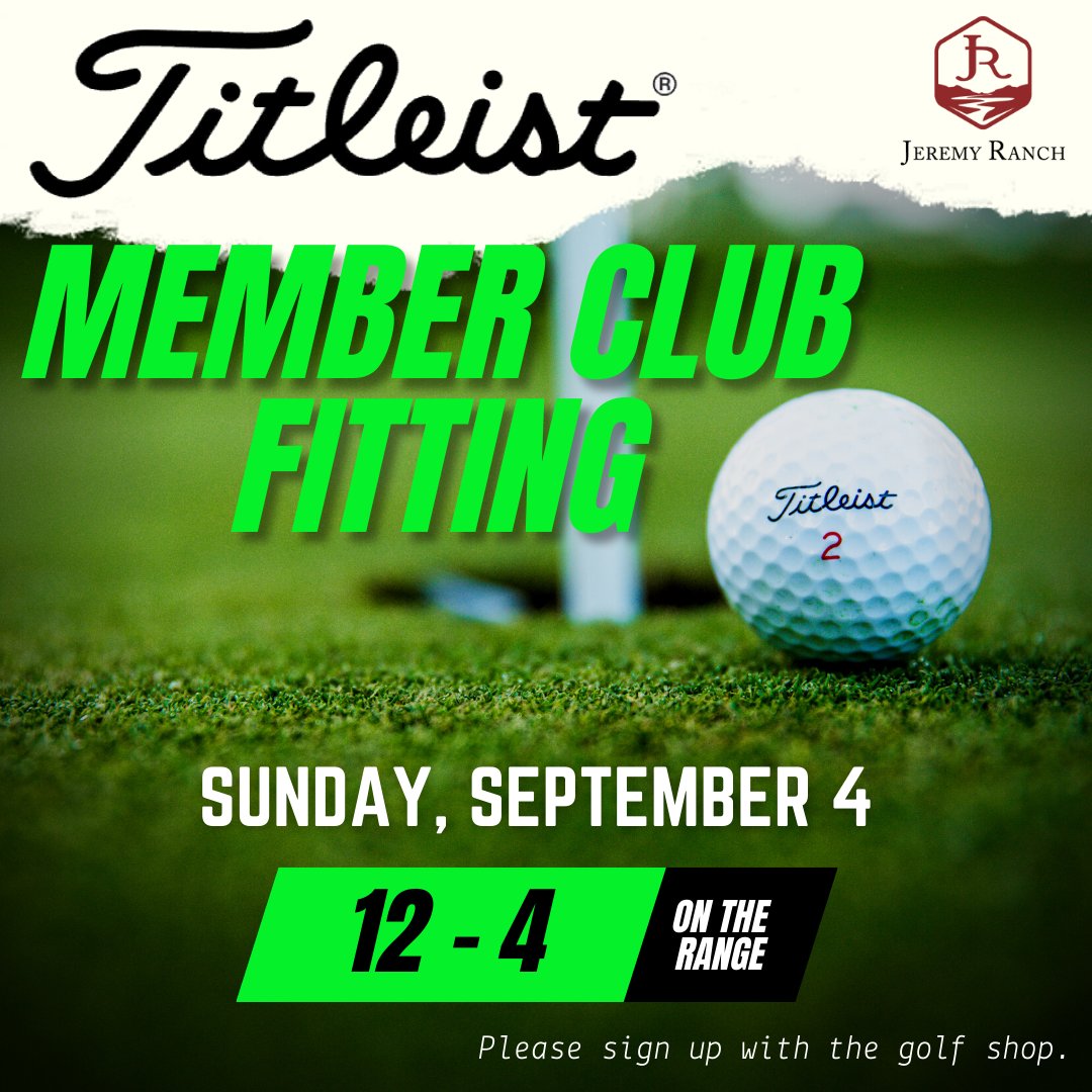 Sign up with the Golf Shop today for our Titleist Member Club Fitting this Sunday!

 #JRGCC #JR365 #LUGolf