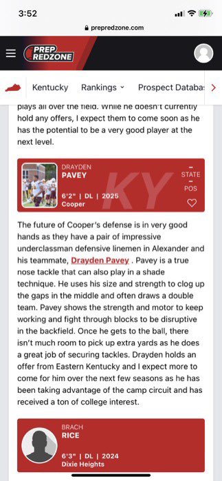 dpavey_'s tweet photo. Thank you @LippertScouting for the write up! Job not finished… #prepredzoneky #Co2025 https://t.co/9Dkjap1x6t