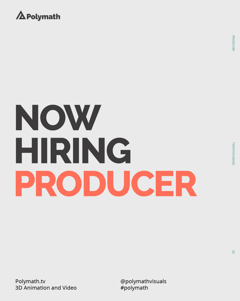 Youngr85's tweet photo. Polymath is hiring, super stoked to see all this growth. Looking for a badass Producer :) https://t.co/4LIGu2i06D