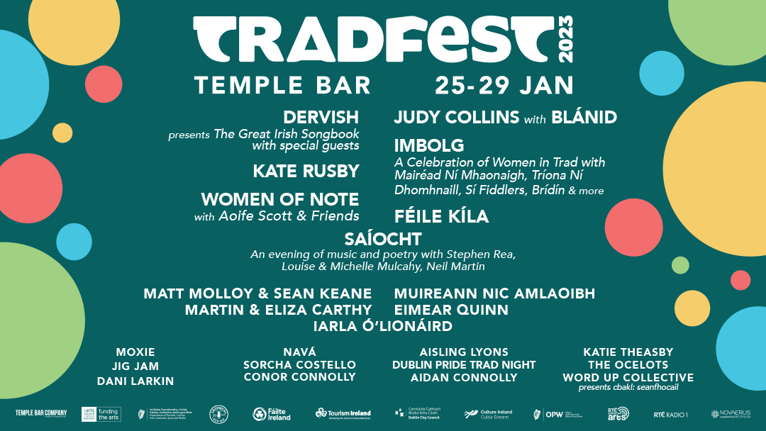 Line up for TradFest Temple Bar dropped last week and she's looking well 😍 we can't wait for January! H'up 🪕 @TempleBarTrad Tickets: ow.ly/MTc350KvHWv