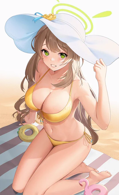 今月も3枚!来月も頑張ります#ブルアカ #今月描いた絵を晒そう #夏休みはフォロワーさんが増える 