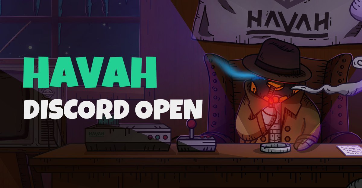 #HAVAH #Discord will open later today in the afternoon. 
We will be giving away 100 HAVAH #Whitelist spots for the first 100 people who join HAVAH Discord, so please check our Twitter for further updates!