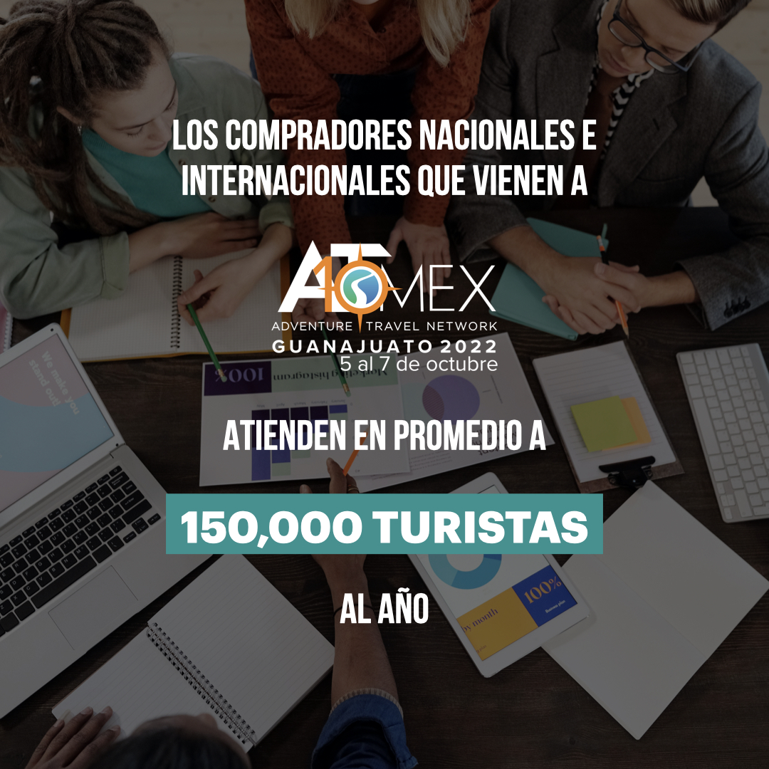 ATMEX_Official's tweet photo. Los compradores nacionales e internacionales que nos acompañan este año, representan un acceso potencial de más de 150,000 turistas 🇲🇽

No te pierdas lo que sucederá en #ATMEX2022 😉
El próximo 5, 6 y 7 de octubre.
Regístrate en https://t.co/36PGN8MbJl https://t.co/lnz74fuYyM
