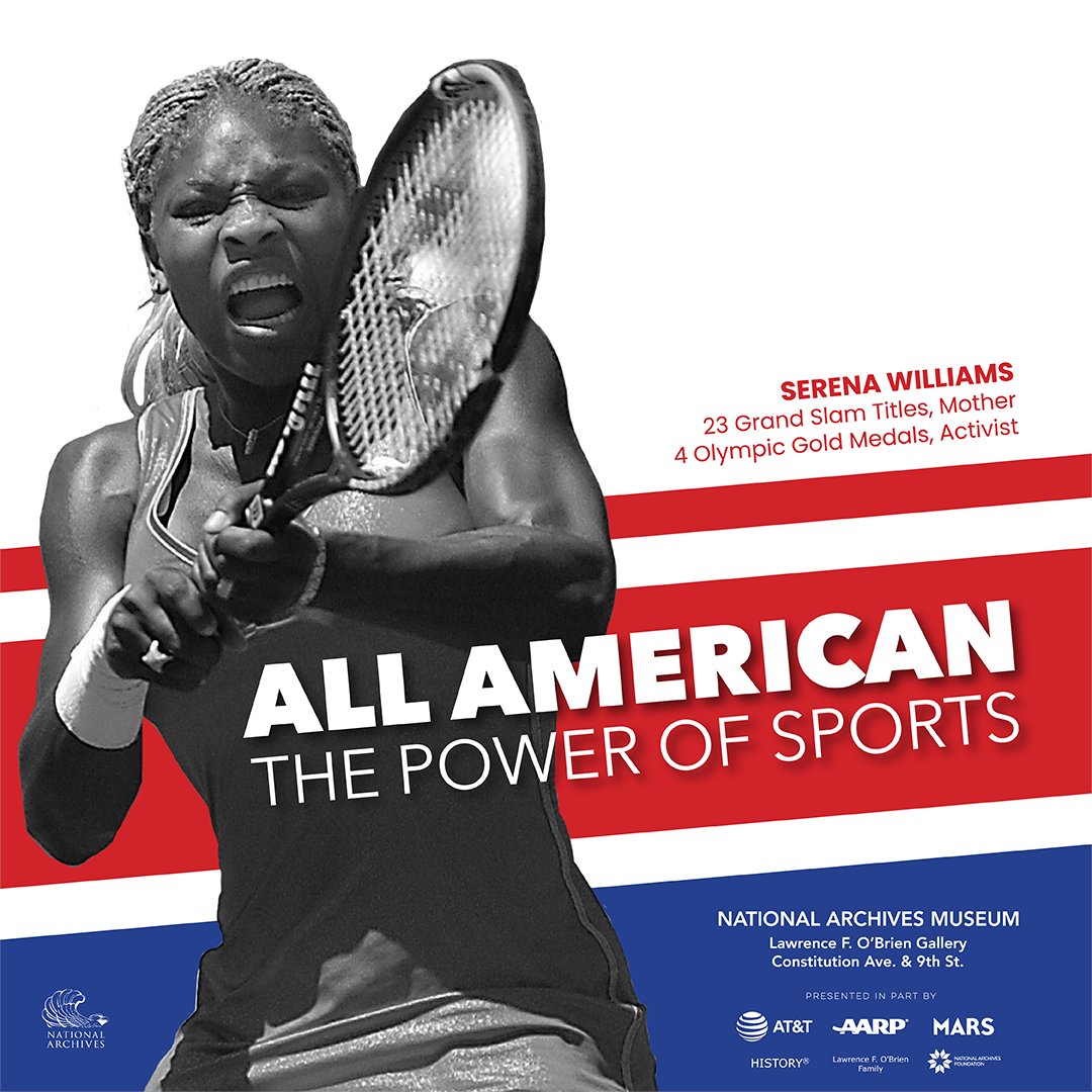 We are so excited for the opening of #AllAmericanExhibit in just TWO weeks! Throughout history, sports have embodied our national ideals and have shaped the course of the American story and the @usnatarchives will celebrate that journey. 

See you there?:archivesfoundation.org/all-american-s…