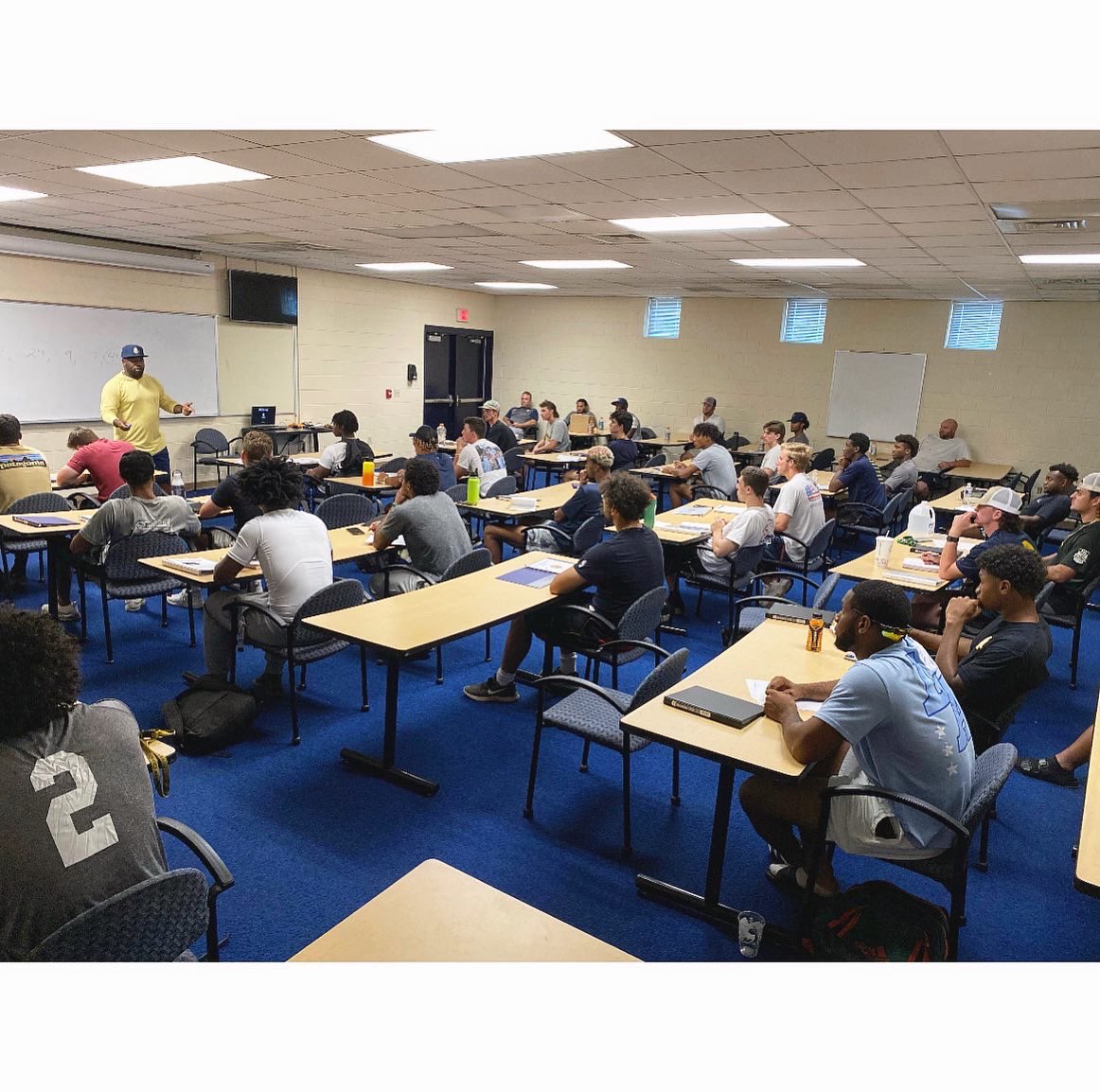 cjbeatty44's tweet photo. Today I had the honor and privilege to speak to the North Carolina A&amp;T State University Baseball Team. Going back to my university is always a treat! Proud Aggie Alumni
.
#cjbeatty #aggiepride https://t.co/eluY1xexZ3