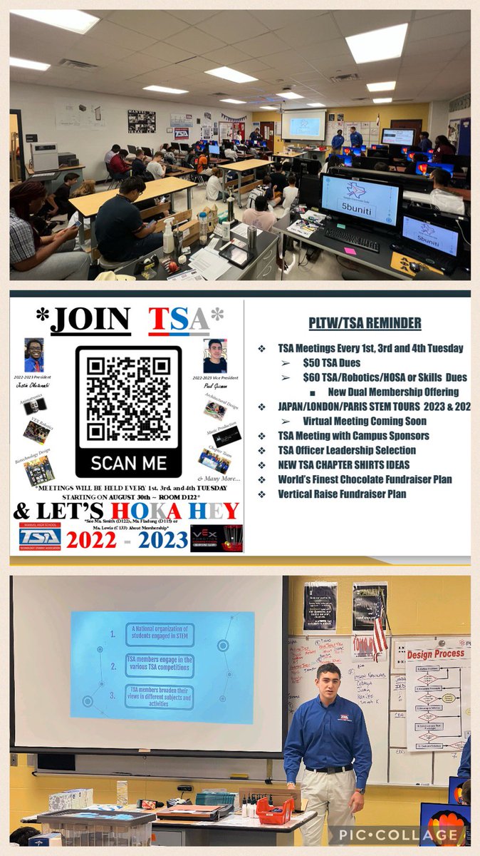 mavengclub's tweet photo. It’s official…Sitting Room Only!!! Official TSA Kick-Off Meeting over 60 students attended and are super excited and ready to compete for the Road to Nationals Contest (Louisville, KY~Summer 2023)
#AlvinISD #CTE #CTSO #ManvelTSA #SpaceCityTSA #TexasTSA #NationalTSA #NASA #STEAM https://t.co/dIGBQBoVq0