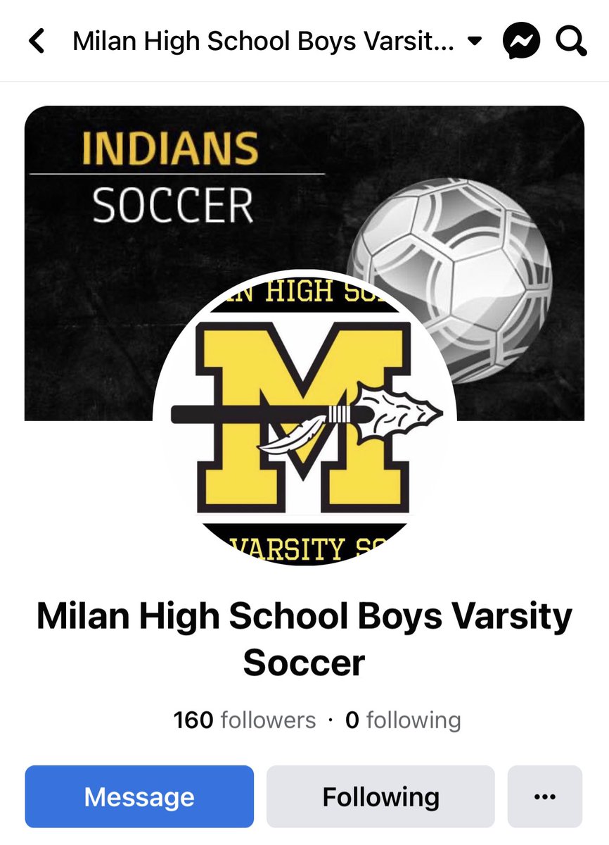 MilanBoysSoccer's tweet photo. Follow the Milan High School Boys Soccer team right here!  Also on Facebook @ Milan High School Boys Varsity Soccer https://t.co/6sJVhBQqB0