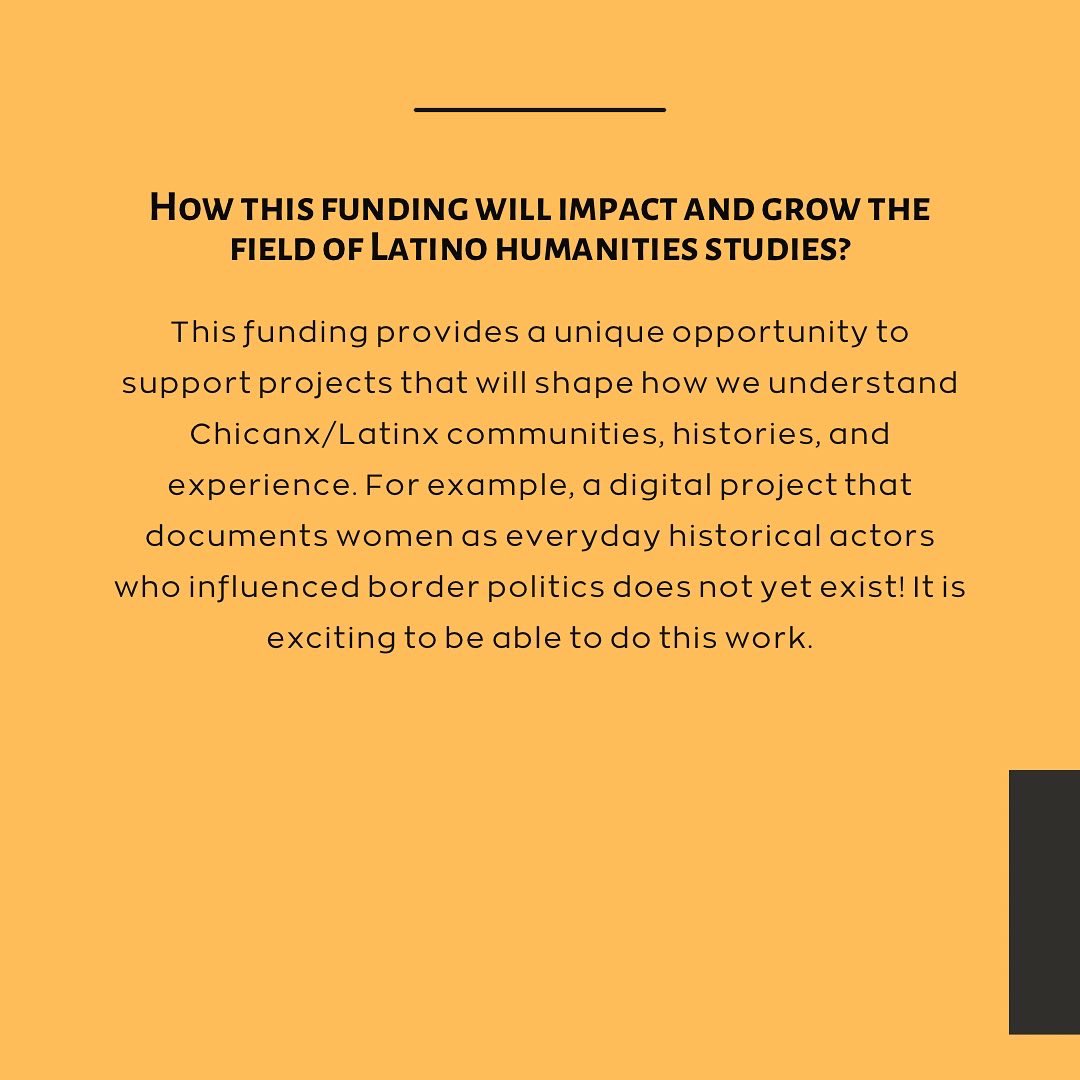 uarizonahsi's tweet photo. Congratulations to @MTellezPhD for being awarded two Crossing Latinidades Humanities Research Initiative Grants! Read the pics to learn more about Dra. Téllez and about the two projects funded! https://t.co/U4qivnCqQW