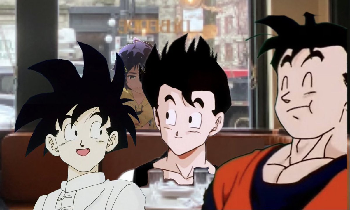 Diner with the gohans. (I only agreed to pay for 3 people)