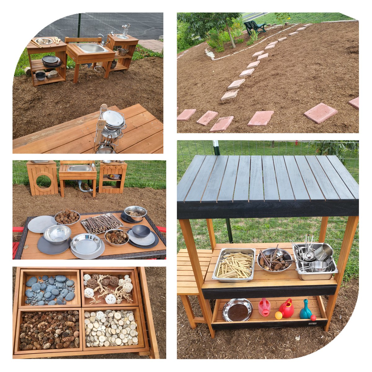 rach6579's tweet photo. After many hours of work, lots of grant writing, and recruiting family to help on weekends &amp; breaks...the preschoolers have an amazing outdoor learning garden. @WTPAdventures #wearewayne #NewExperiences #NativePlants #NaturalMaterials #Exploring #Learning #Developing https://t.co/loEgeZxxPK