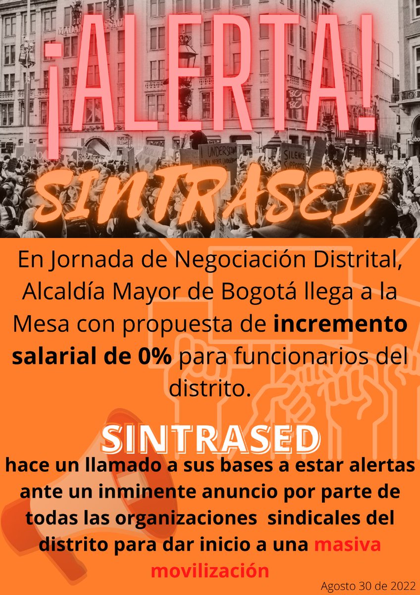 OrgSINTRASED's tweet photo. #SintrasedSomosTodos #NegociacionDistrital https://t.co/LBwDbNcSDG