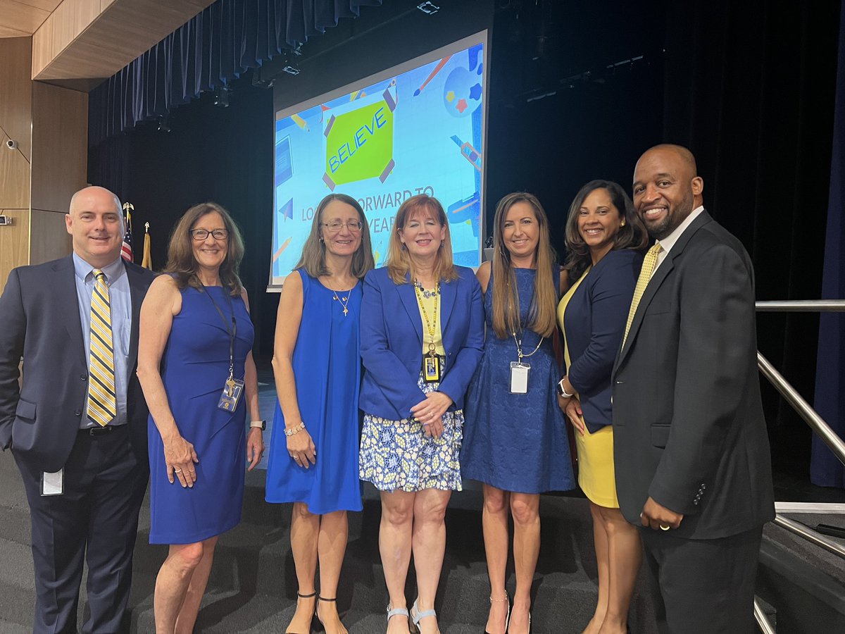 Thanks to this terrific executive cabinet team for all of their efforts in prepping for today’s convocation and the start of a new school year! Here’s to a great 22-34 school year. #truenorthbrunswick #nbtschools
