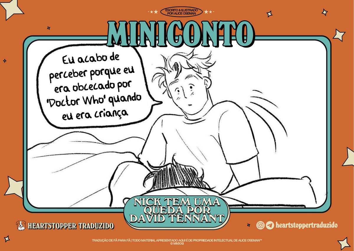 lucknem's tweet photo. #MINICONTO 🍂: Nick sempre foi muito fã do seriado “Doctor Who”, o que ele não sabia, era o real motivo disto.
O miniconto “Nick Tem Uma Queda Por David Tennant” está traduzido. Aproveite 🧡
🕶 Confira: https://t.co/x0dHQNWeRc
📸 https://t.co/EYBzM4Y5uV https://t.co/copvnIKi8Z