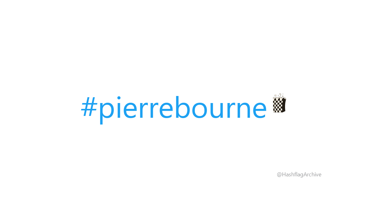 HashflagArchive's tweet image. #pierrebourne
