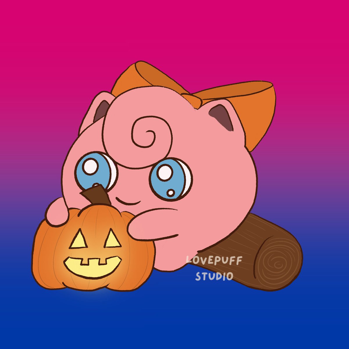 lovepuffstudio's tweet photo. spooky LGBT jigglypuff https://t.co/XqxEW9WND6