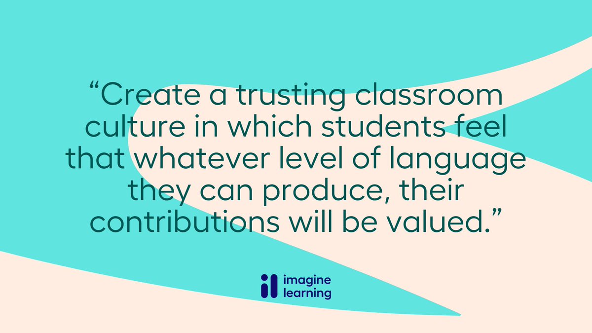 Whether it’s English, Spanish, or the language of academic discourse, learning a language requires vulnerability: establishing a safe space to make mistakes is key. How do you establish trust in your classroom? 👇 Find tips at bit.ly/3dK89IA #MultilingualLearners
